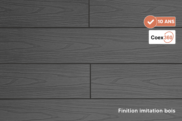 Lame terrasse SUPER dark imitation bois