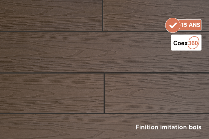 Lame de terrasse MAX coffee imitation bois