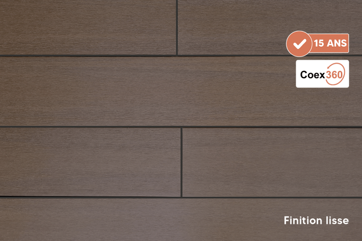 Lame de terrasse MAX coffee lisse