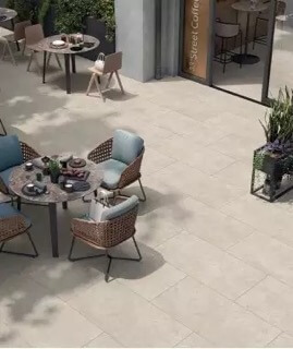 Terrasse avec carrelage via Pinterest