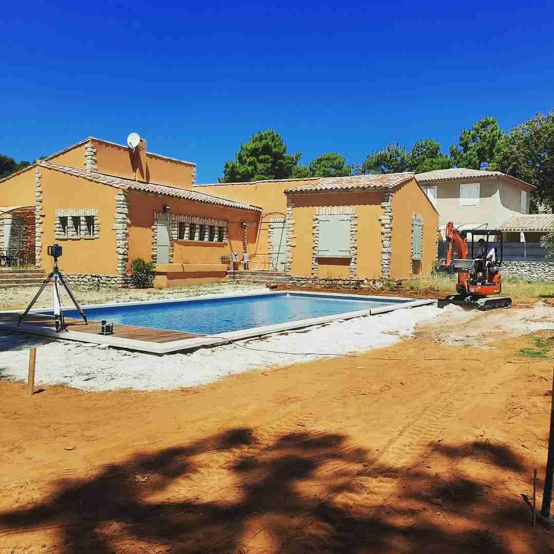 décaissement du sol pour installation terrasse