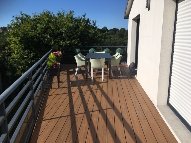 terrasse composite en hauteur